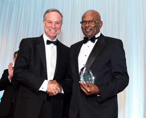 Chairman Don Waters and Savannah State Alumnus, Captain Donnie Cochran.